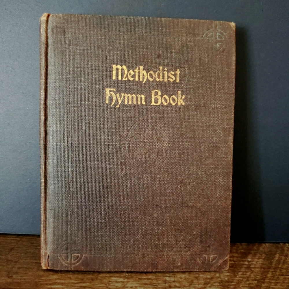 Vintage Methodist Hymn Book, 1918, Brown Gold. Canada